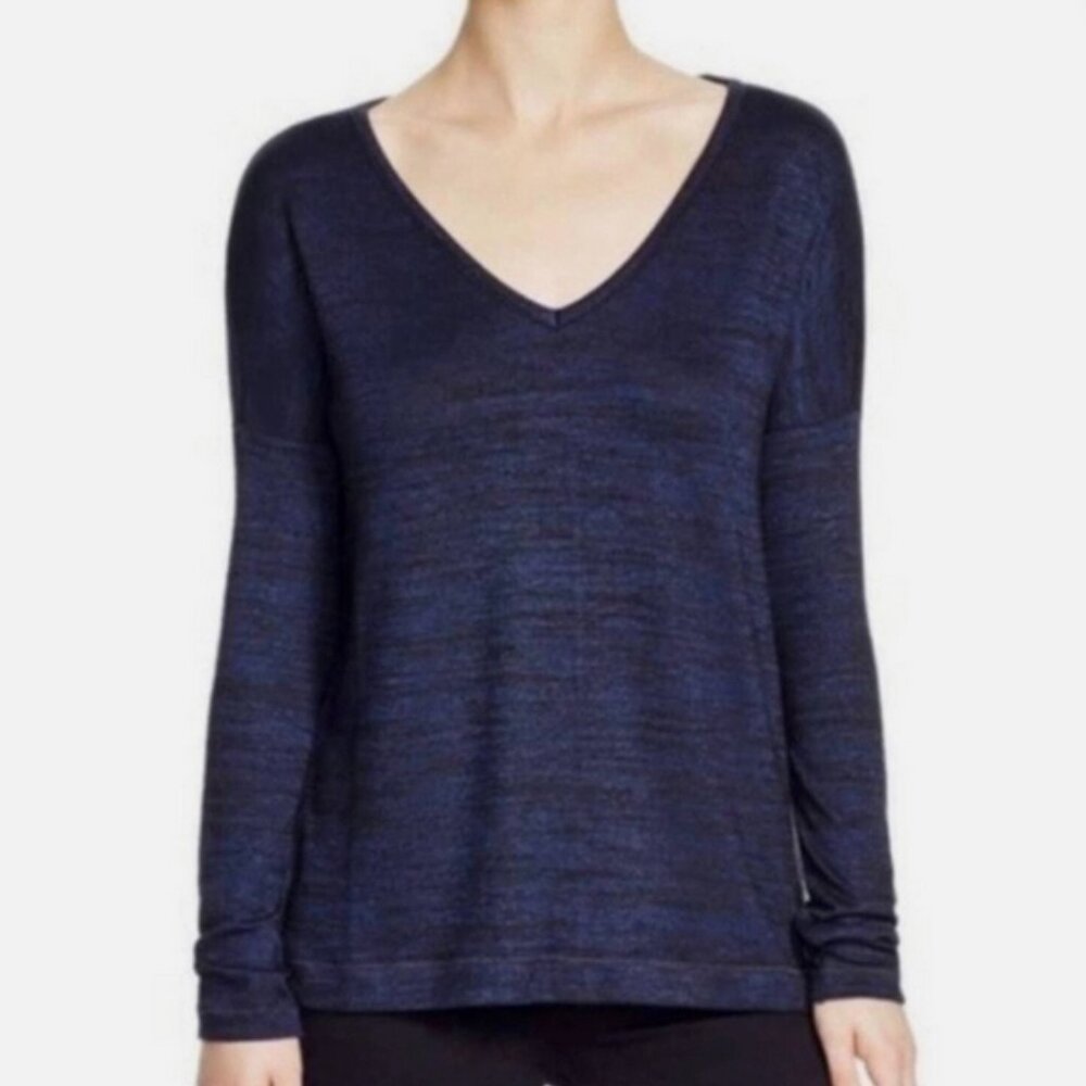 Rag & Bone Theo Long Sleeve V Neck long sleeve top women M